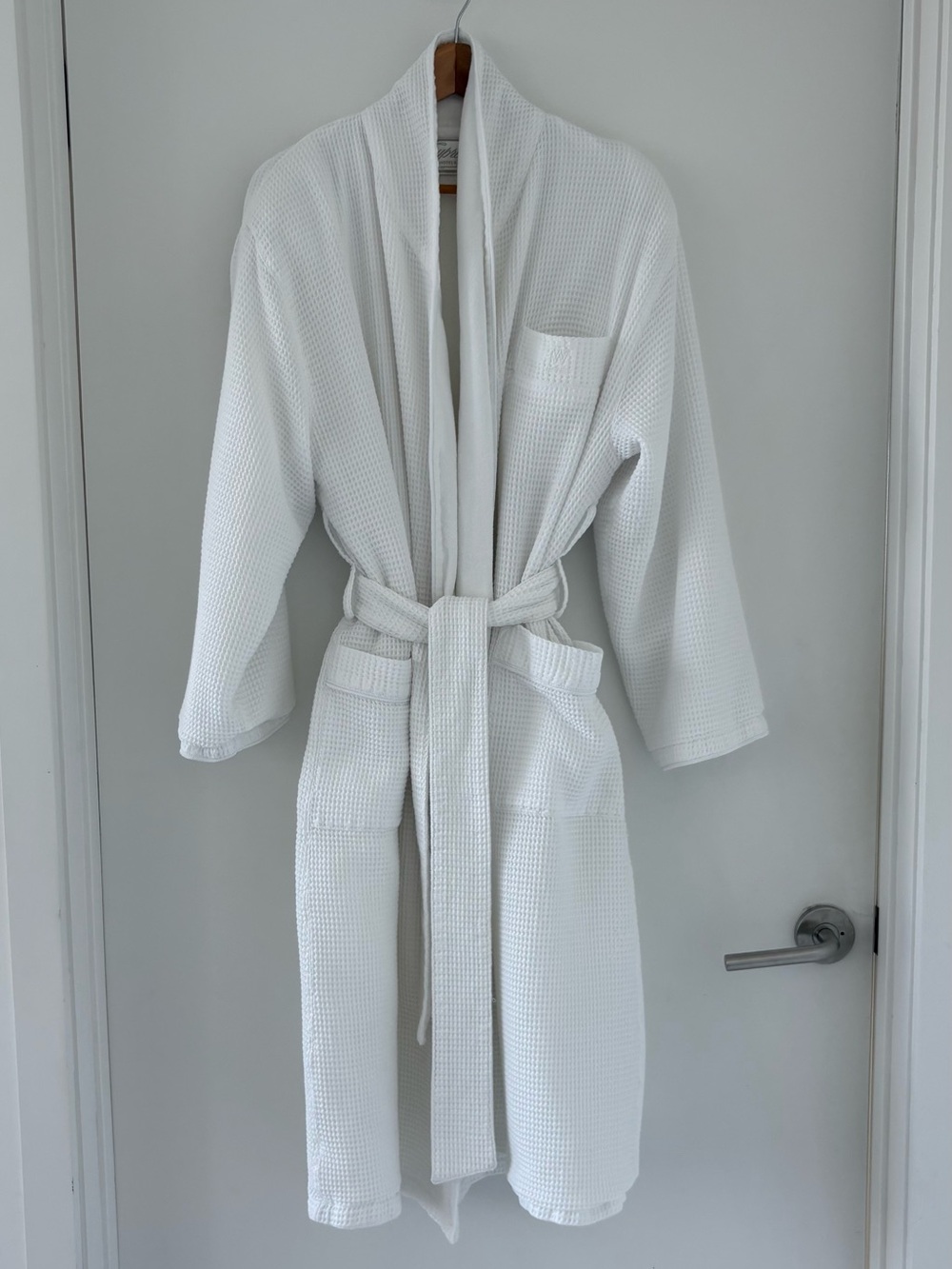 W Hotels Luxury Spa Robe x Cypress | Waffle Texture | Terry Lined | White | OSFA